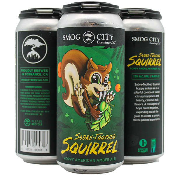 4-pack cans of Sabre-Toothed Squirrel