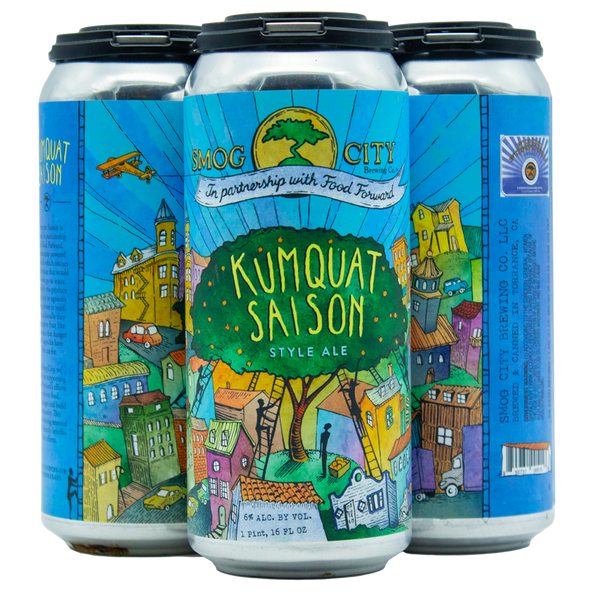 4 pack of kumquat saison cans